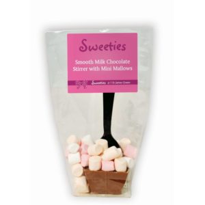 MILK HOT CHOCOLATE STIRRER WITH MARSHMALLOWS