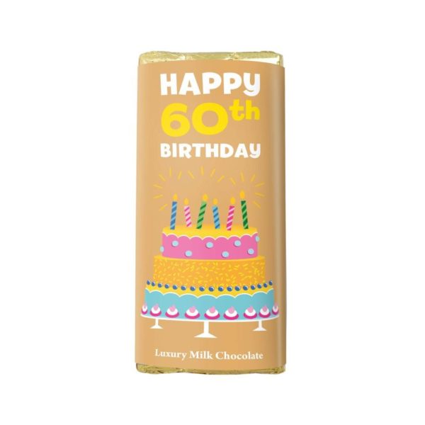 HAPPY 60TH BIRTHDAY LUXURY MILK CHOCOLATE