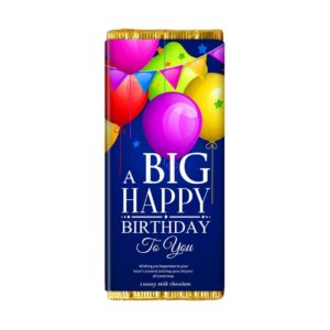 A BIG HAPPY BIRTHDAY CHOCOLATE BAR