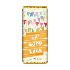 A BIG GOOD LUCK CHOCOLATE BAR